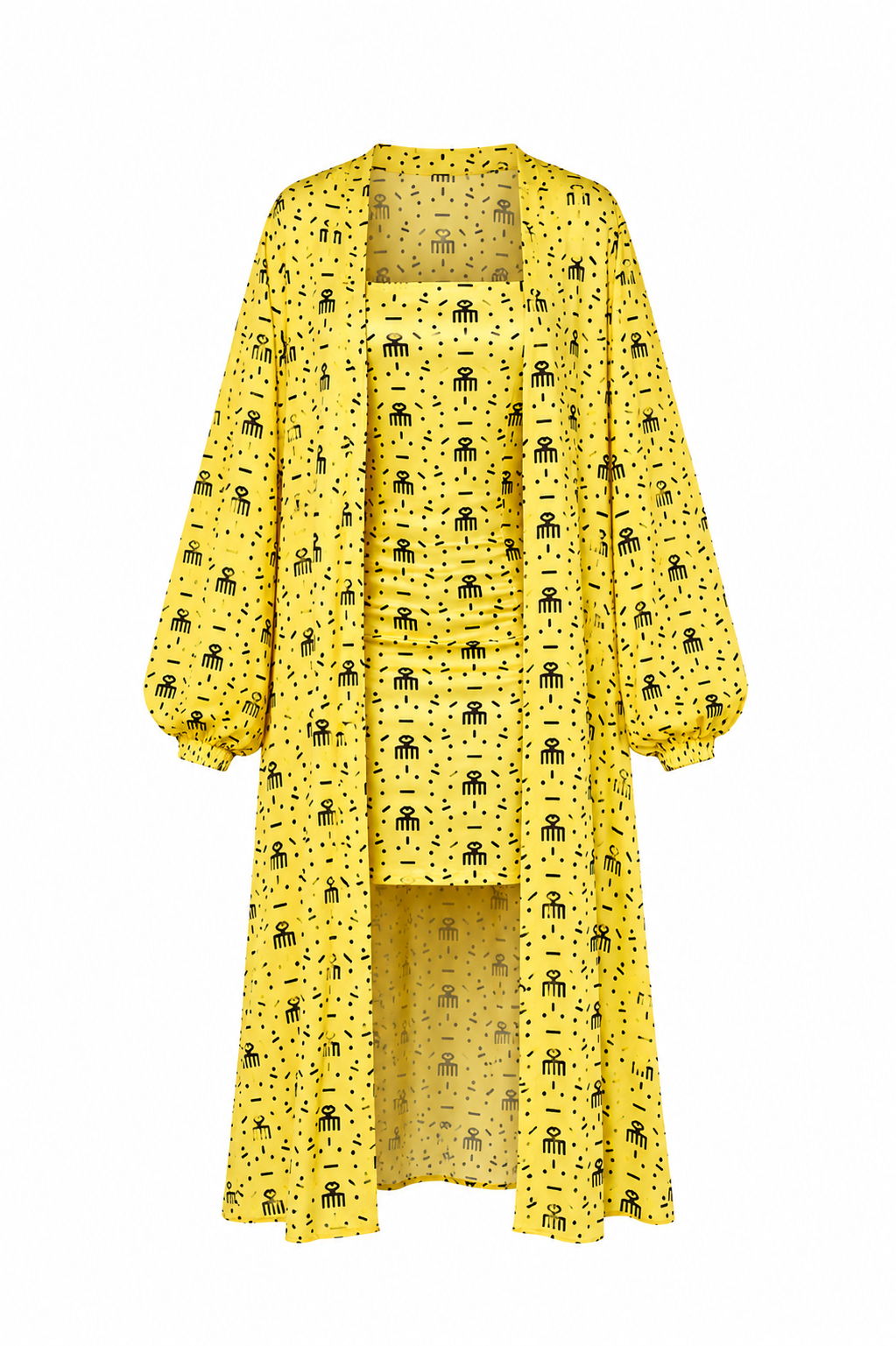 ENSEMBLE ROBE/TUNIQUE PEIGNE D’OR